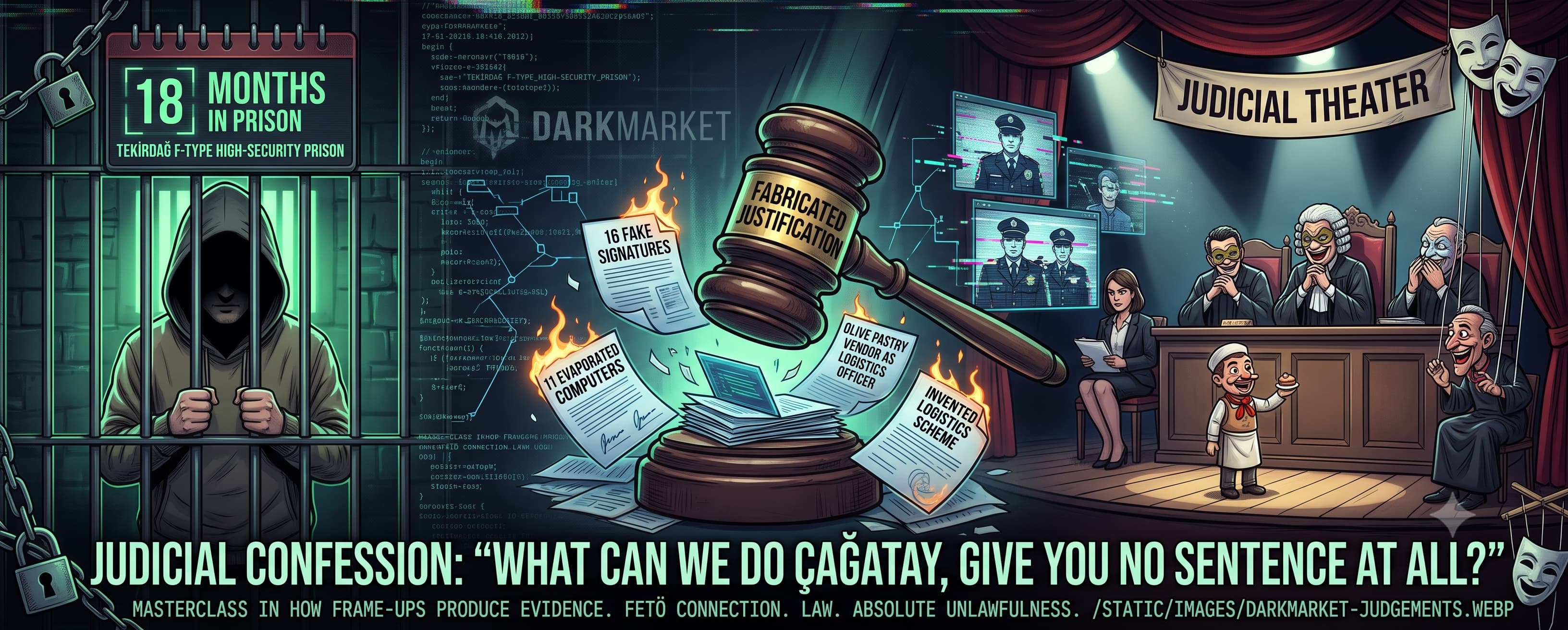 Darkmarket Trials: The Art of Fabricating Justifications and a Judicial Theater